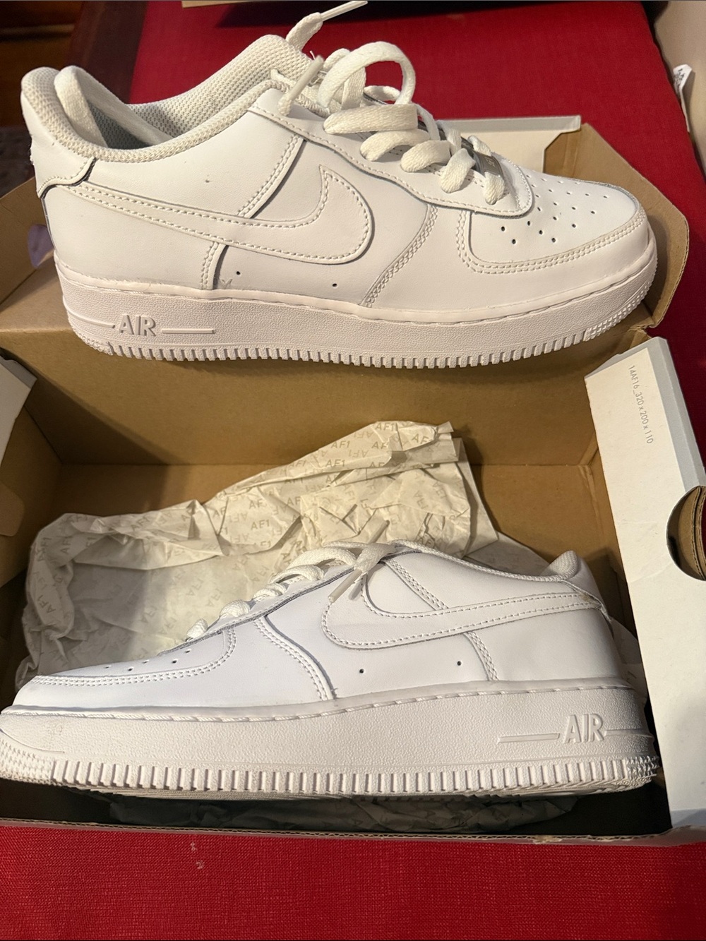 Nike All-White Low Top Air Force Style Sneakers